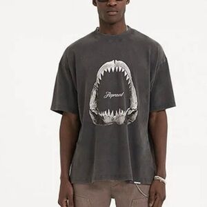 Represent Shark Jaws T Shirt Grey Size Small Mens Unisex